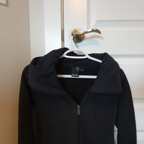 Bench - zip up high neck fleece jacket with sleeve logo (size S) - Picture 2 of 8